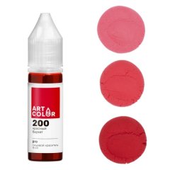 Краситель пищевой гелевый водорастворимый Art Color "Pro 200 Красный бархат" 60 мл ARTC-10455-60
