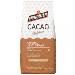 Какао-порошок VAN HOUTEN Natural Light Brown Алкализованный Светло-коричневый 10-12% 80 г NCP-10C101VHE0-760