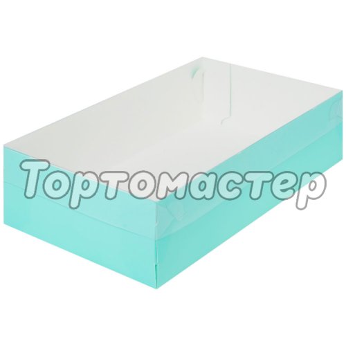 Коробка для сладостей с пластиковой крышкой Тиффани 25х15х7 см 70277