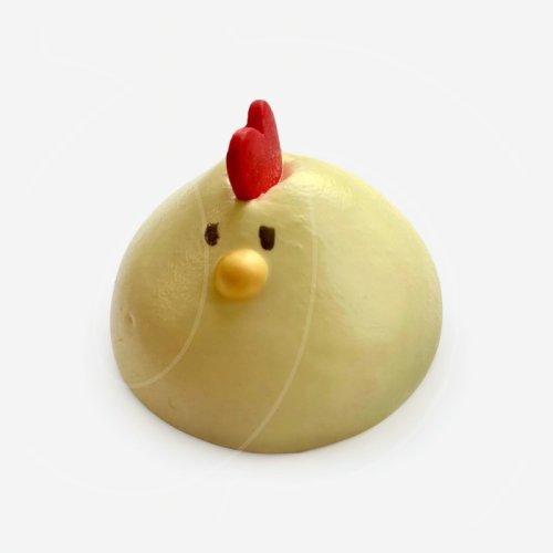 Украшение кондитерское сахарное безе "Цыплёнок" 4х4 см 6 г Б32