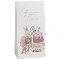 Пакет бумажный для сладостей "Пасхальный кролик" 10×19,5×7 см 7355718