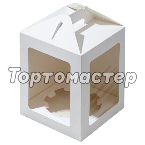Коробка для кулича ForGenika JUMPL 12х12х16 см ForG JUMPL II W W 120*120*160 ST	