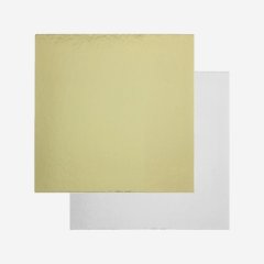 Подложка под торт Золото/Белая 3,2 мм 34х34 см 1 шт п 3,2-340*340 ПЗБ