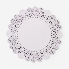 Салфетка бумажная ажурная белая 22 см 10 шт 31309508