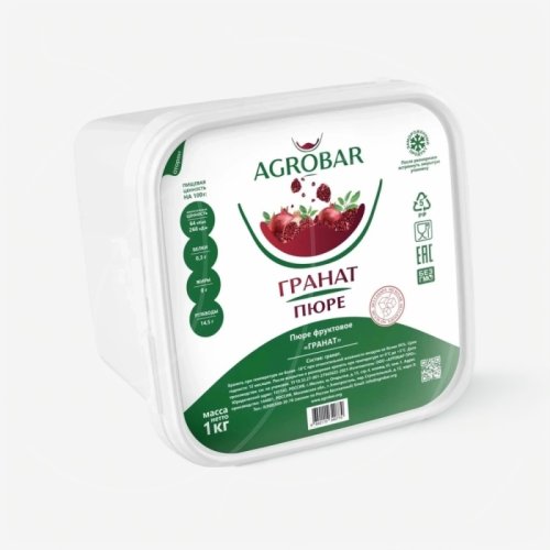 Пюре замороженное AGROBAR Гранат 1 кг 