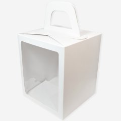 Коробка для кулича Белая 15х15х18 см КУ-544