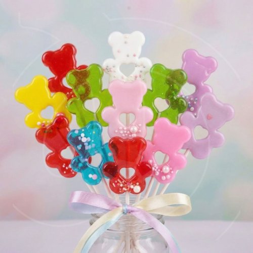 Леденец из изомальта "Мишка" 17+2г 1 шт арт010102