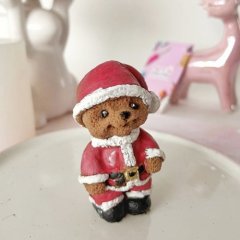 Молд силиконовый 3D Медвежонок Санта-Клаус 02911