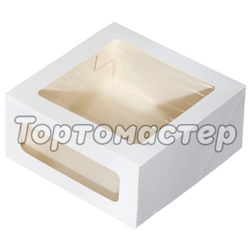 Коробка для торта с окном ForGenika 22х22х10 см