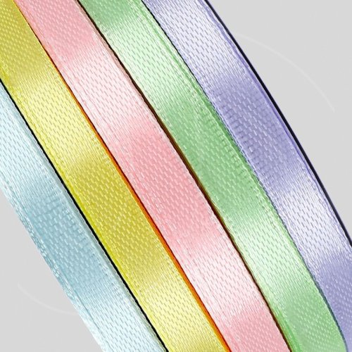 Набор лент для декора и упаковки Атласные "Нежность" 6 мм 5 шт 3758780							