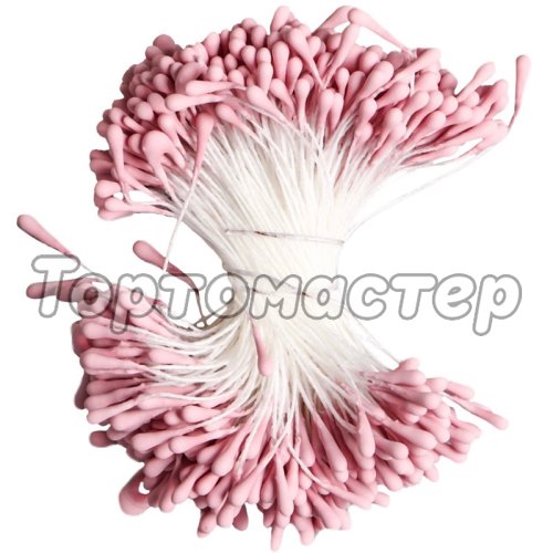 Тычинки для цветов длинные Пыльная роза 1,5 мм 400 шт 7445366