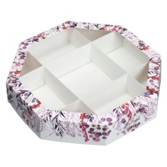 Коробка для сладостей с окном "Фиолетовое цветение" 29х29х5 см 9132668