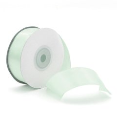 Лента для декора и упаковки Атласная Нежно-зелёная 5 см 157-12					