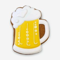 Вырубка пластиковая "Кружка пива" 10 см 194